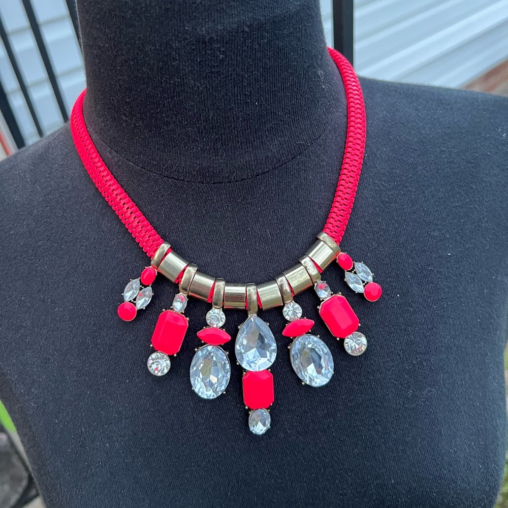 Hot Pink Beautiful Collar Necklace